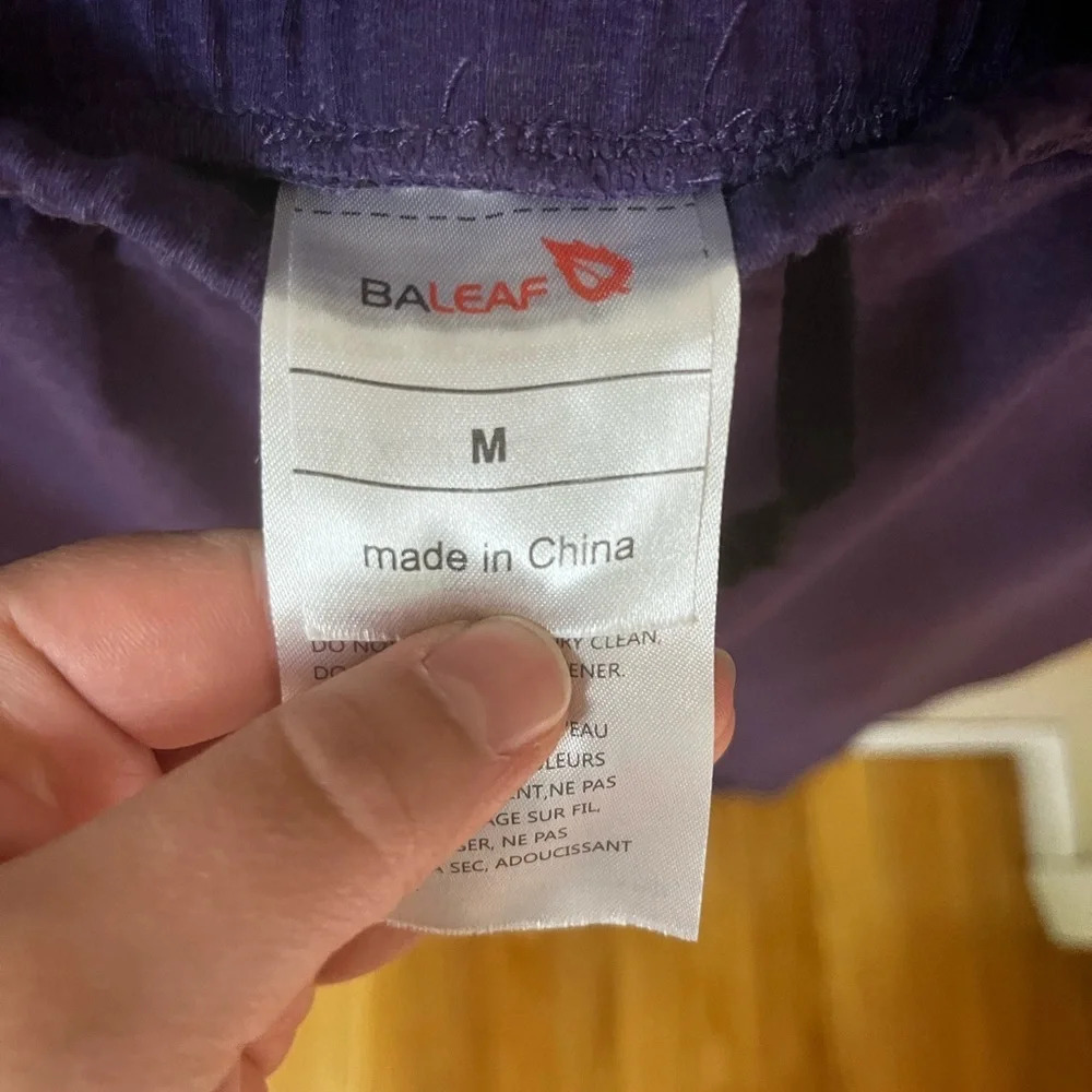 BA Leaf Purple Joggers- Size Medium - Picture 3 of 5